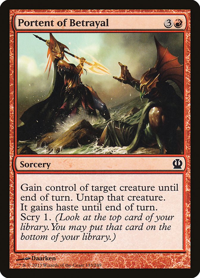 Portent of Betrayal [Theros] Foil