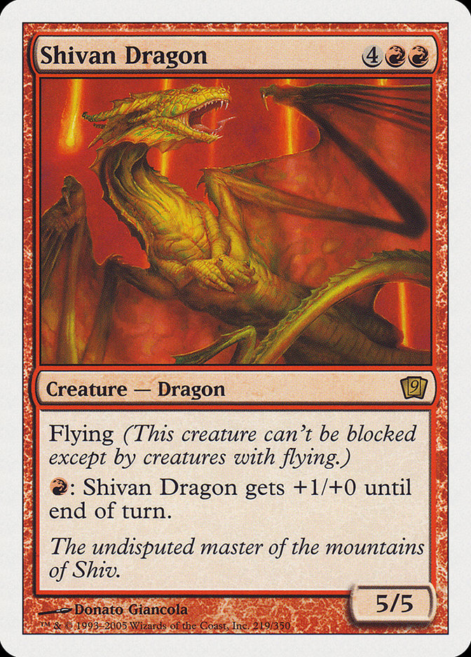Shivan Dragon [Ninth Edition] Foil