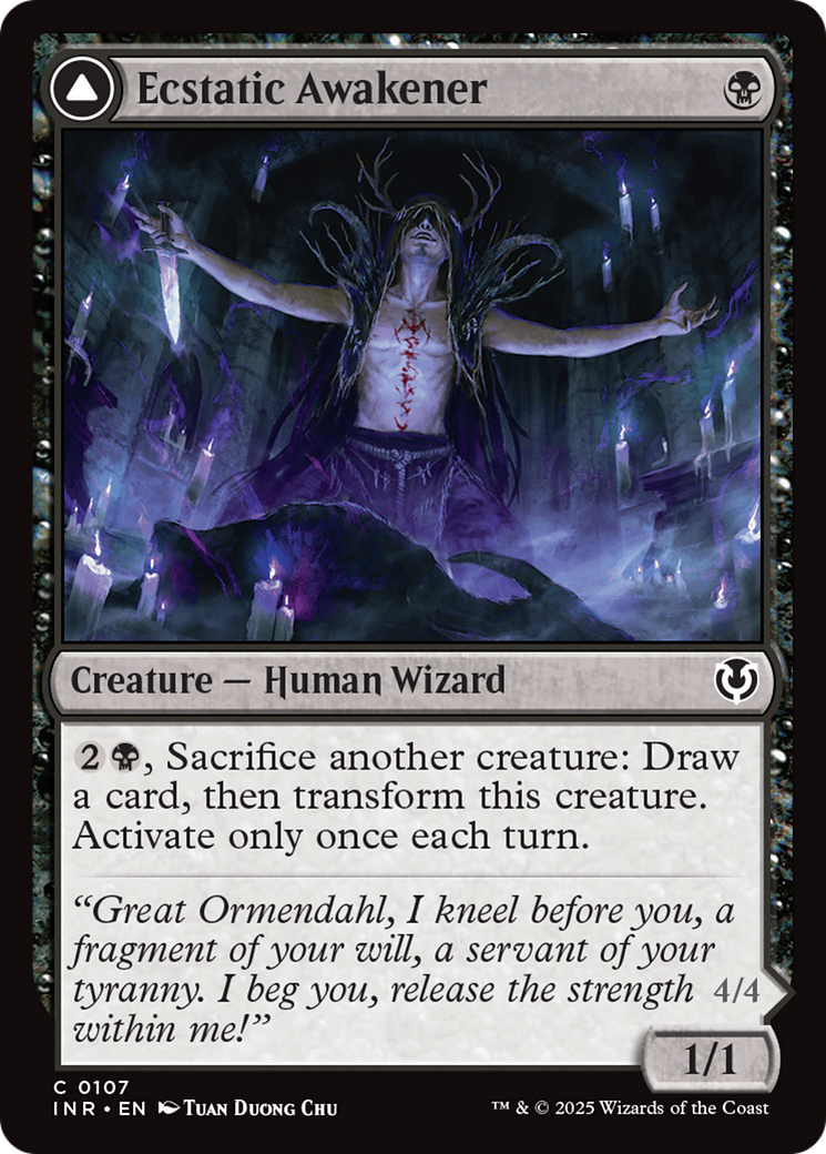 Ecstatic Awakener // Awoken Demon [Innistrad Remastered] Foil
