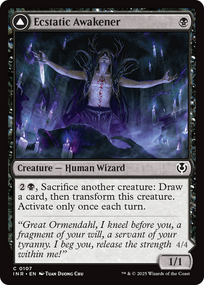 Ecstatic Awakener // Awoken Demon [Innistrad Remastered] Foil