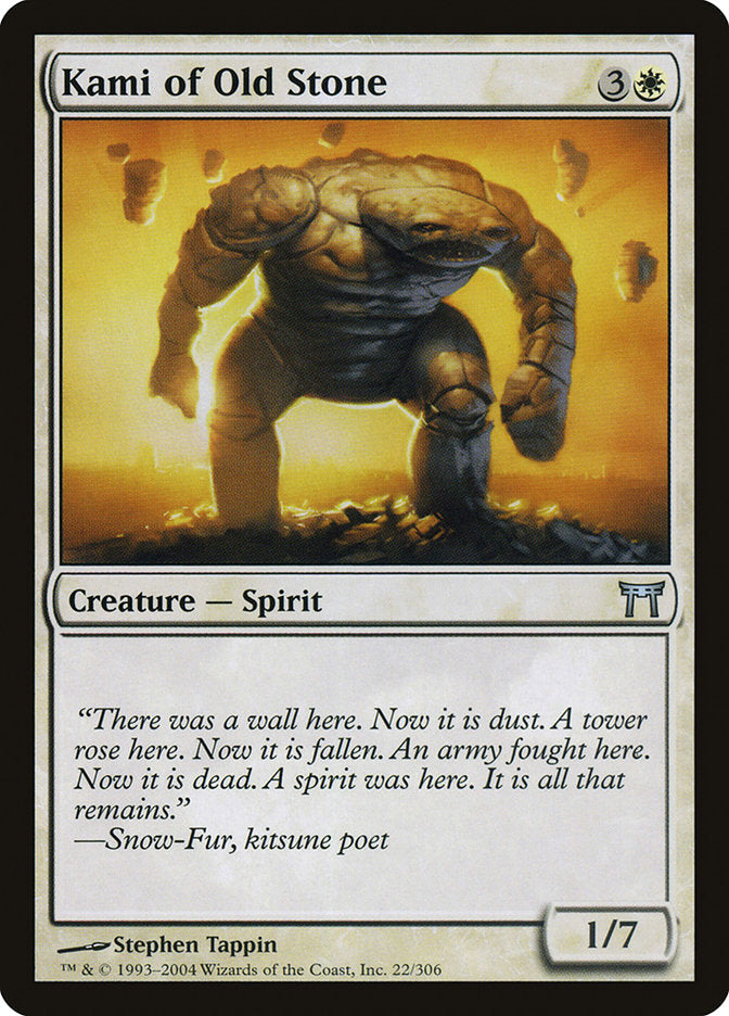 Kami of Old Stone [Champions of Kamigawa] Foil