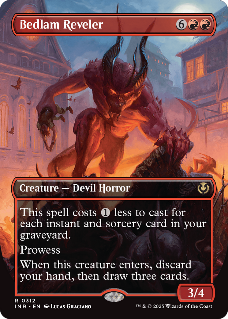 Bedlam Reveler (Borderless) [Innistrad Remastered] Foil