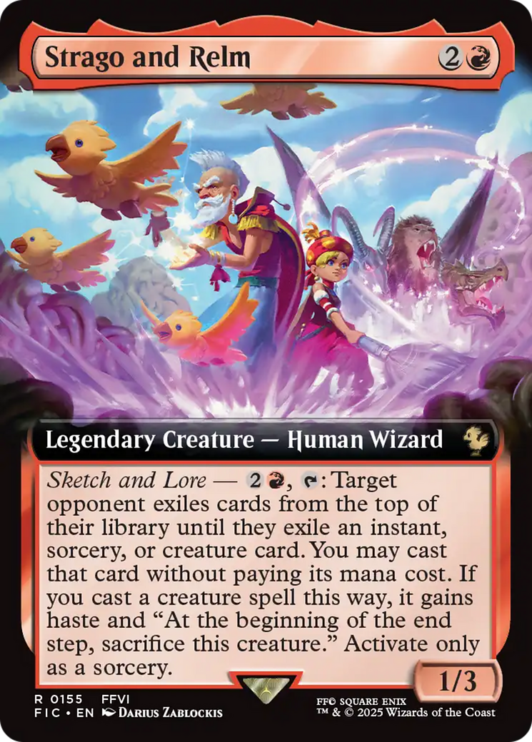 Strago and Relm (Extended Art) [FINAL FANTASY Commander] Foil