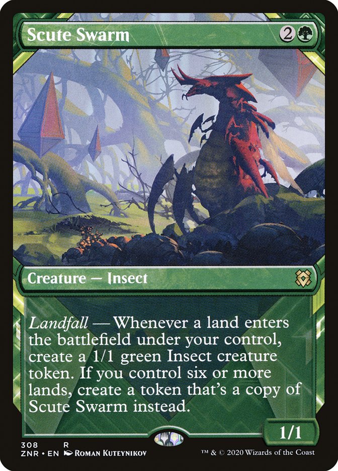 Scute Swarm (Showcase) [Zendikar Rising] Foil