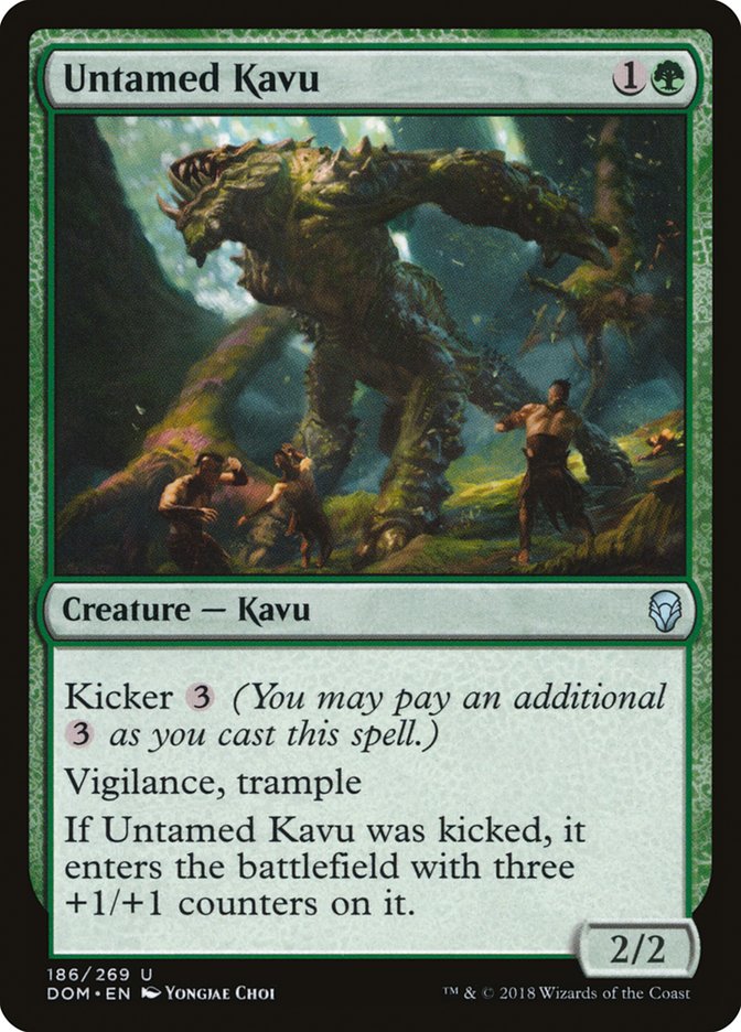Untamed Kavu [Dominaria] Foil