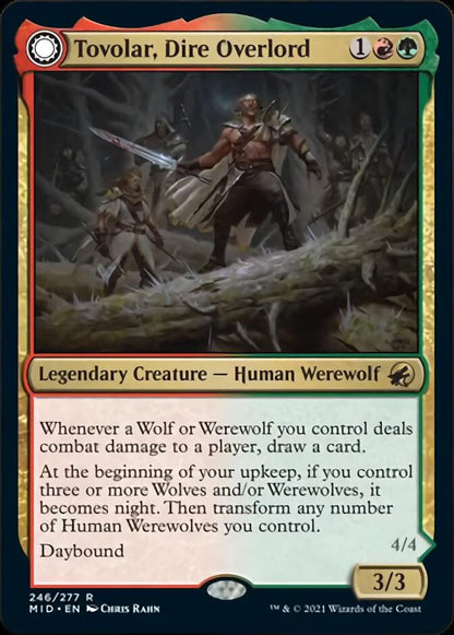 Tovolar, Dire Overlord // Tovolar, the Midnight Scourge [Innistrad: Midnight Hunt] Foil