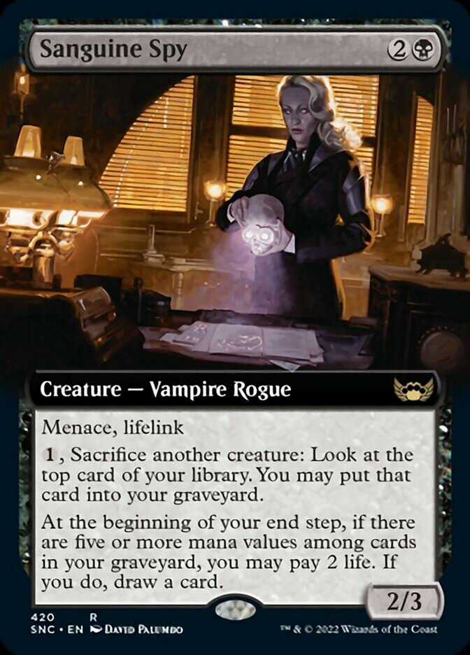 Sanguine Spy (Extended Art) [Streets of New Capenna] Foil