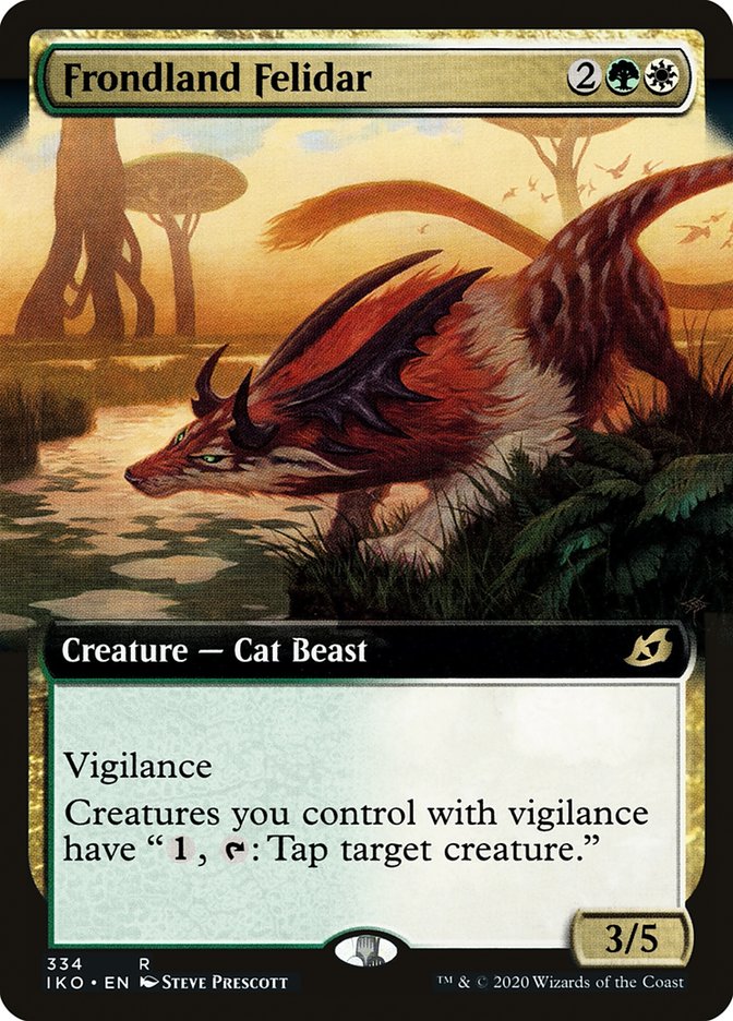Frondland Felidar (Extended Art) [Ikoria: Lair of Behemoths] Foil