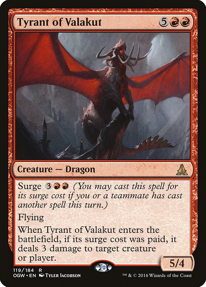 Tyrant of Valakut [Oath of the Gatewatch] Foil