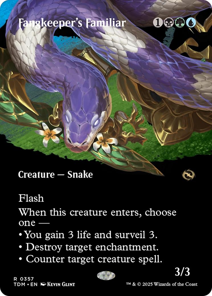 Fangkeeper's Familiar (Borderless) [Tarkir: Dragonstorm] Foil