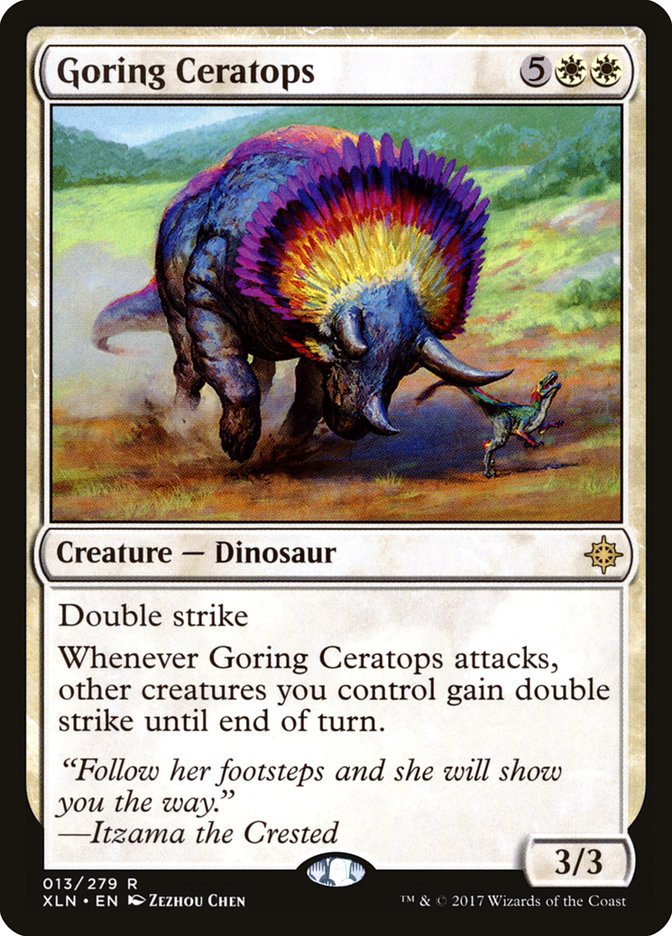Goring Ceratops [Ixalan] Foil