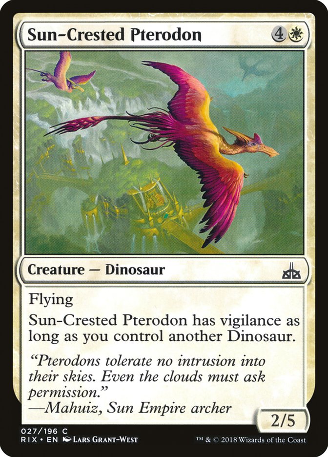 Sun-Crested Pterodon [Rivals of Ixalan] Foil