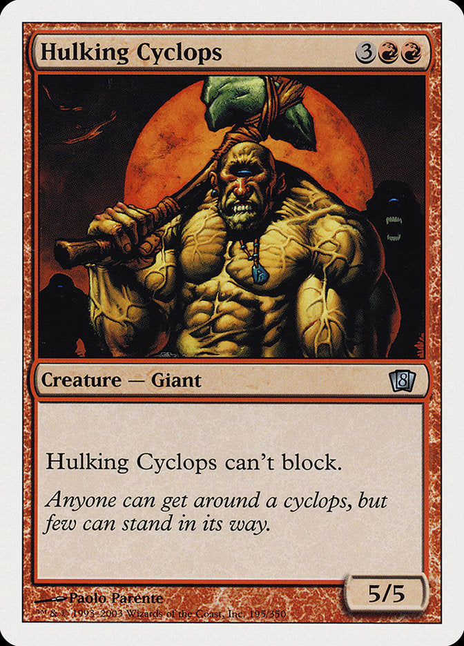 Hulking Cyclops [Eighth Edition] Foil