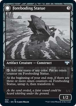 Foreboding Statue // Forsaken Thresher [Innistrad: Double Feature] Foil