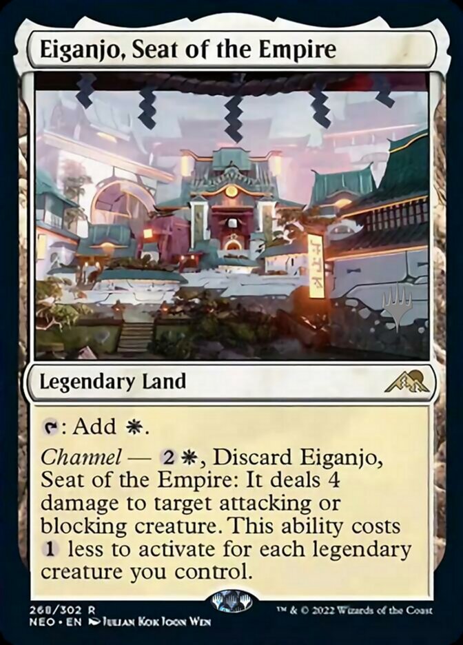Eiganjo, Seat of the Empire (Promo Pack) [Kamigawa: Neon Dynasty Promos] Foil