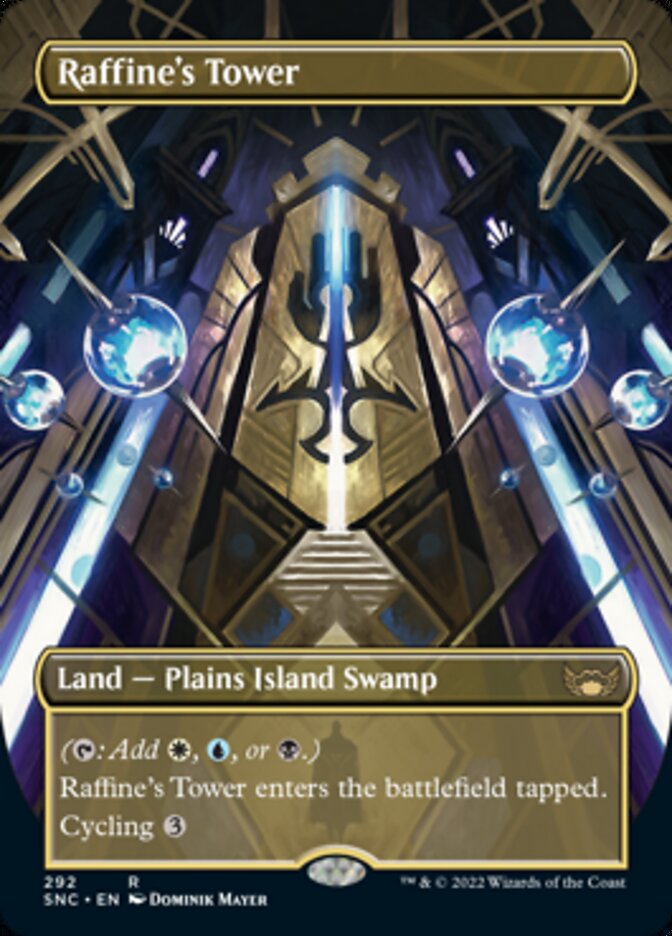 Raffine's Tower (Borderless Alternate Art) [Streets of New Capenna] Foil