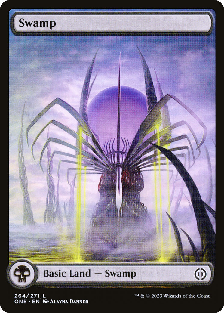 Swamp (264) (Full-Art) [Phyrexia: All Will Be One] Foil