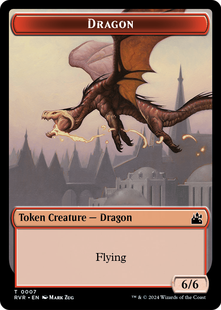 Dragon  [Ravnica Remastered Tokens] Foil