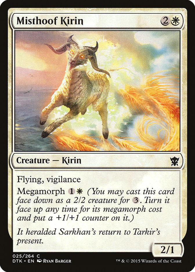 Misthoof Kirin [Dragons of Tarkir] Foil