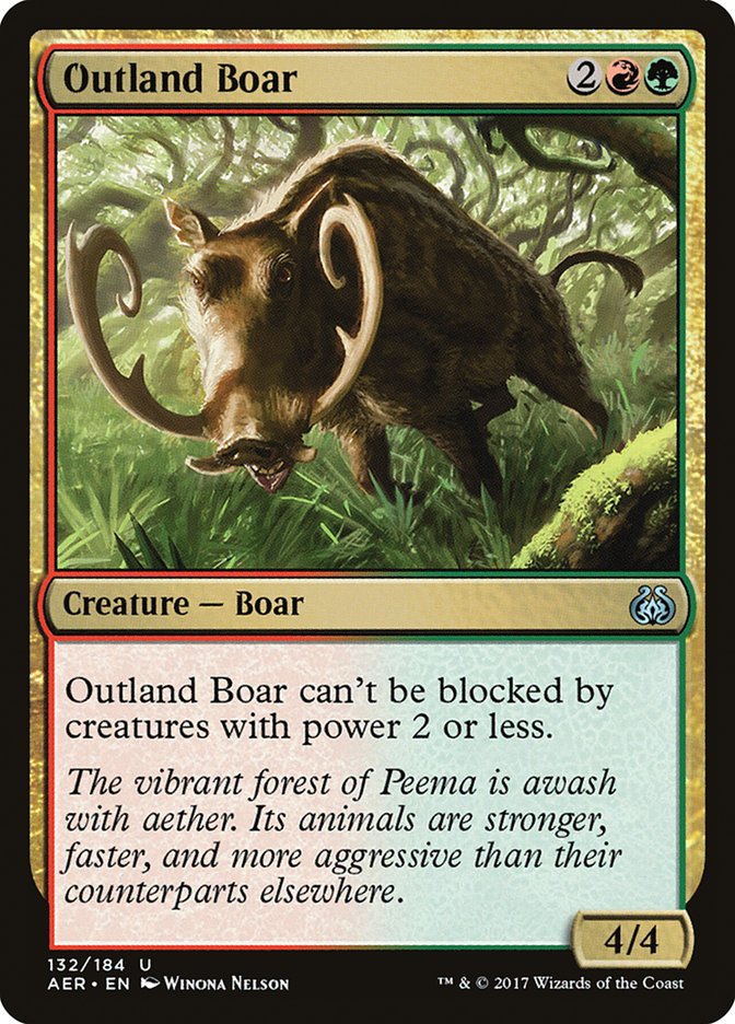 Outland Boar [Aether Revolt] Foil