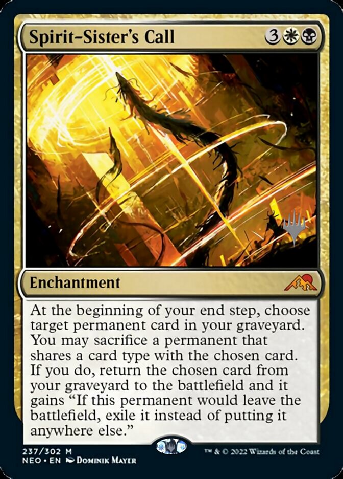 Spirit-Sister's Call (Promo Pack) [Kamigawa: Neon Dynasty Promos] Foil