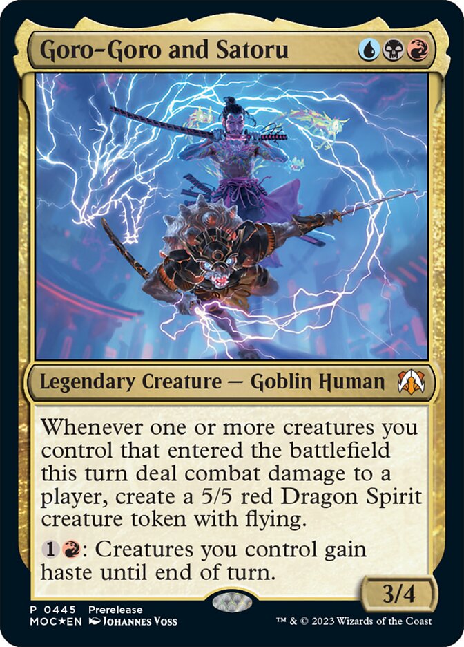 Goro-Goro and Satoru [March of the Machine Commander] Foil