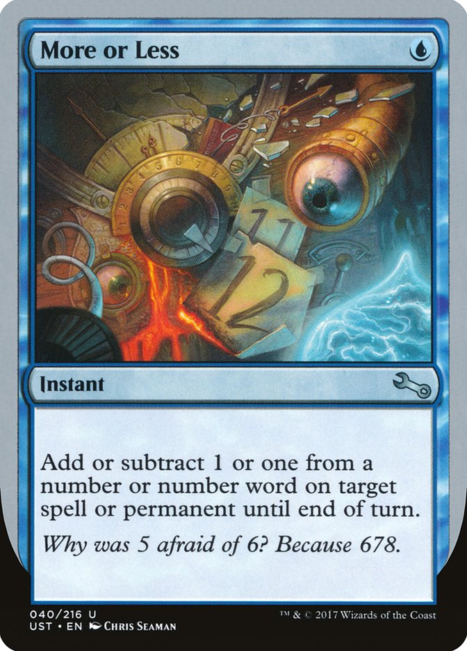 More or Less [Unstable] Foil