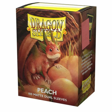 Dragon Shield Sleeves - Box 100 - Standard Size Dual Matte Peach