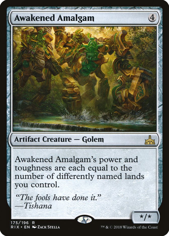 Awakened Amalgam [Rivals of Ixalan] Foil