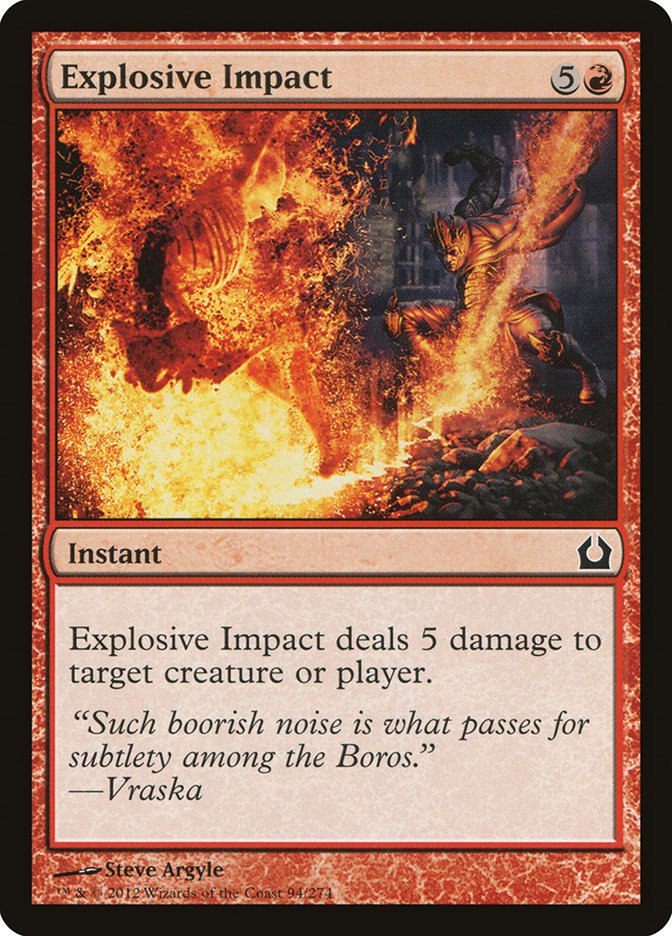 Explosive Impact [Return to Ravnica] Foil