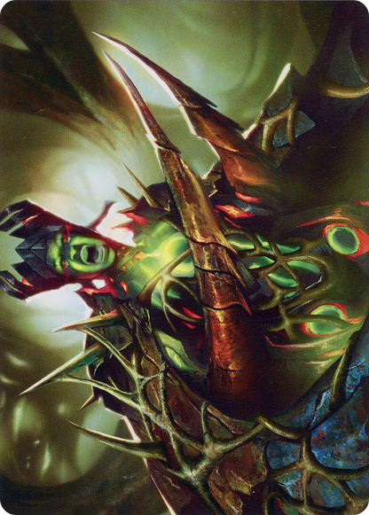 Maze's Mantle // Maze's Mantle  [Phyrexia: All Will Be One Art Series] (Borderless) Foil