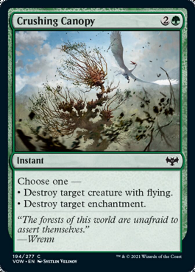 Crushing Canopy [Innistrad: Crimson Vow] Foil