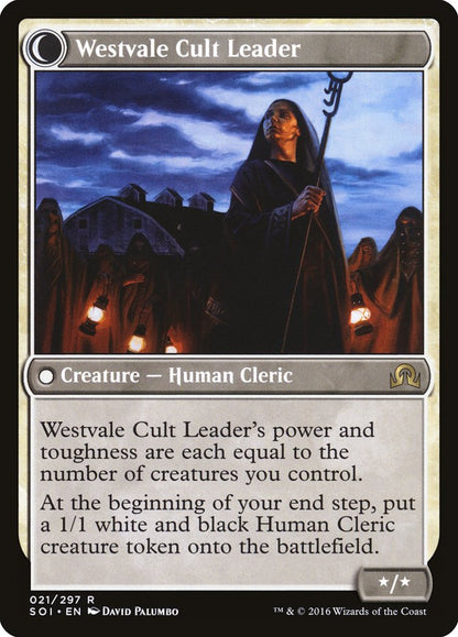 Hanweir Militia Captain // Westvale Cult Leader [Shadows over Innistrad] Foil