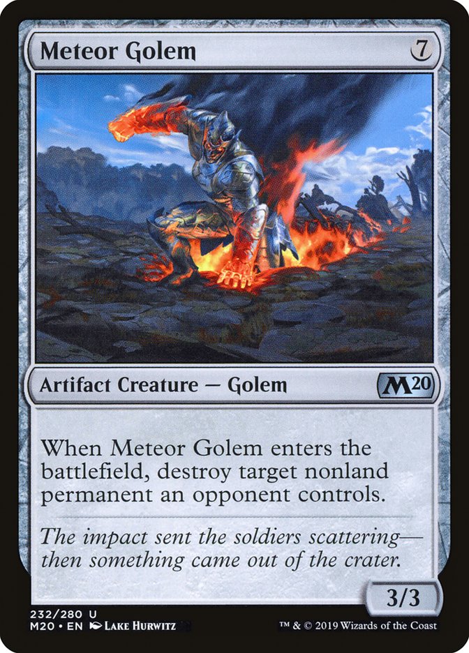 Meteor Golem [Core Set 2020] Foil