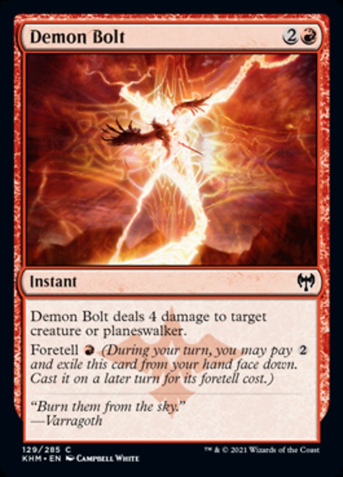 Demon Bolt [Kaldheim] Foil