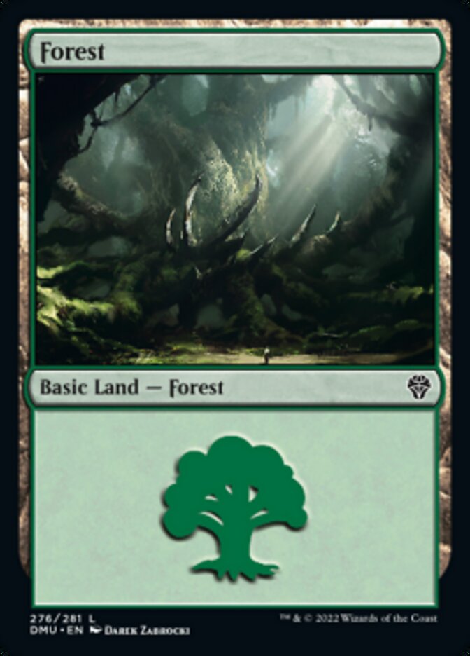 Forest (276) [Dominaria United] Foil
