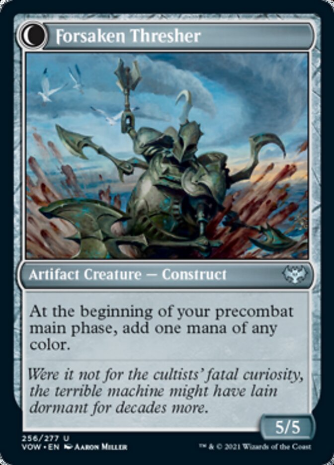 Foreboding Statue // Forsaken Thresher [Innistrad: Crimson Vow] Foil