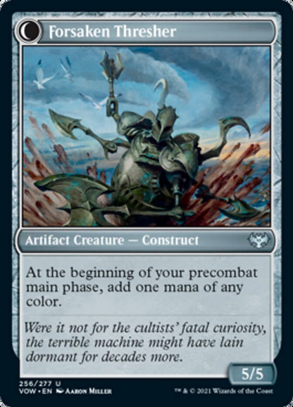 Foreboding Statue // Forsaken Thresher [Innistrad: Crimson Vow] Foil
