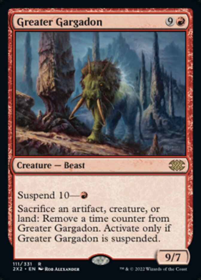 Greater Gargadon [Double Masters 2022] Foil
