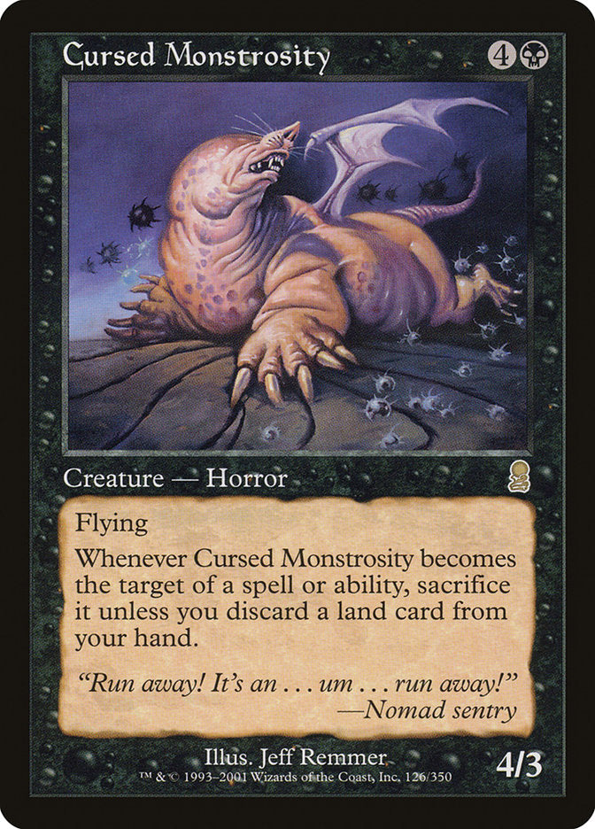 Cursed Monstrosity [Odyssey] Foil