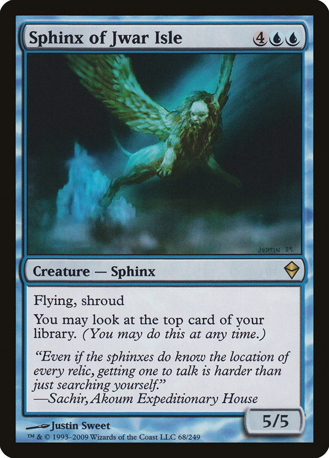 Sphinx of Jwar Isle [Zendikar] Foil