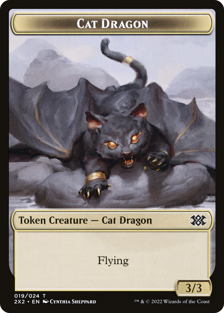 Cat Dragon  [Double Masters 2022 Tokens]