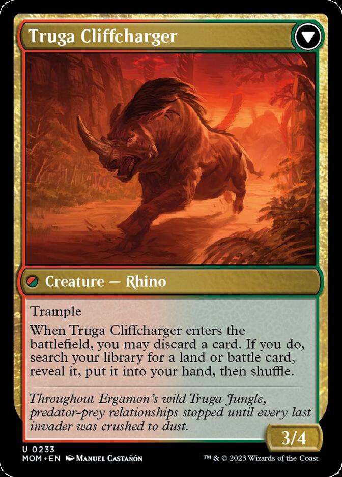 Invasion of Ergamon // Truga Cliffcharger [March of the Machine] Foil
