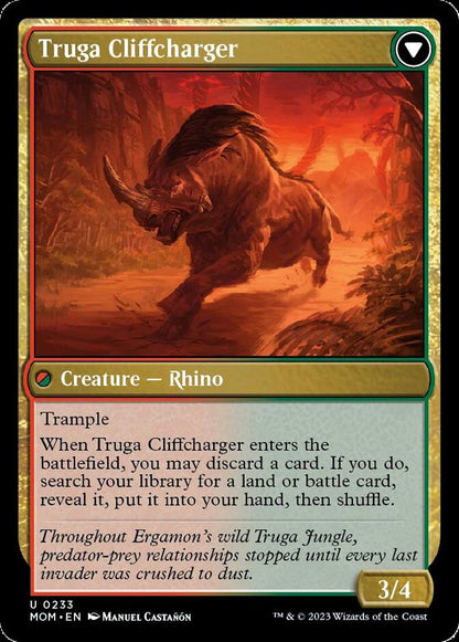 Invasion of Ergamon // Truga Cliffcharger [March of the Machine] Foil