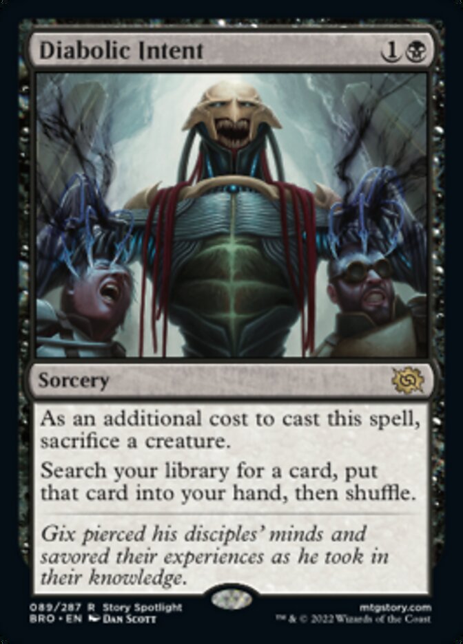 Diabolic Intent [The Brothers' War] Foil