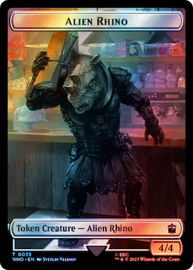Alien Rhino  [Doctor Who Tokens] Foil