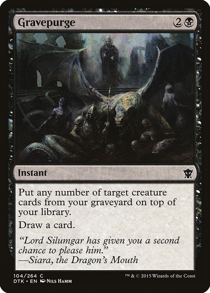 Gravepurge [Dragons of Tarkir] Foil
