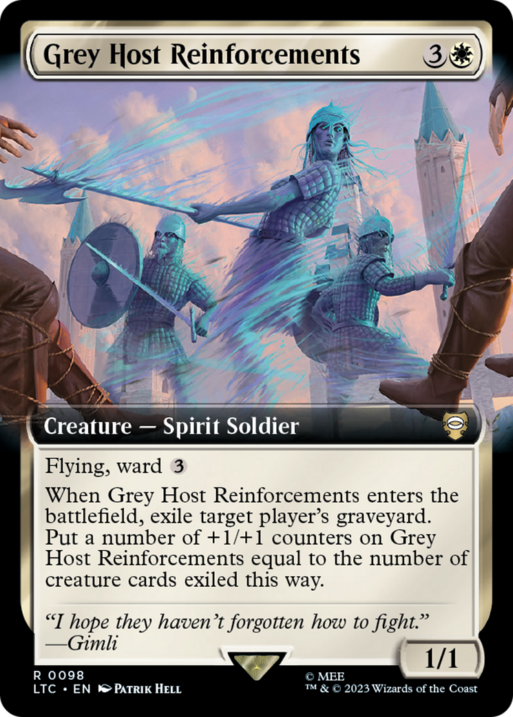 Grey Host Reinforcements (Extended Art) [The Lord of the Rings: Tales of Middle-Earth Commander] Foil