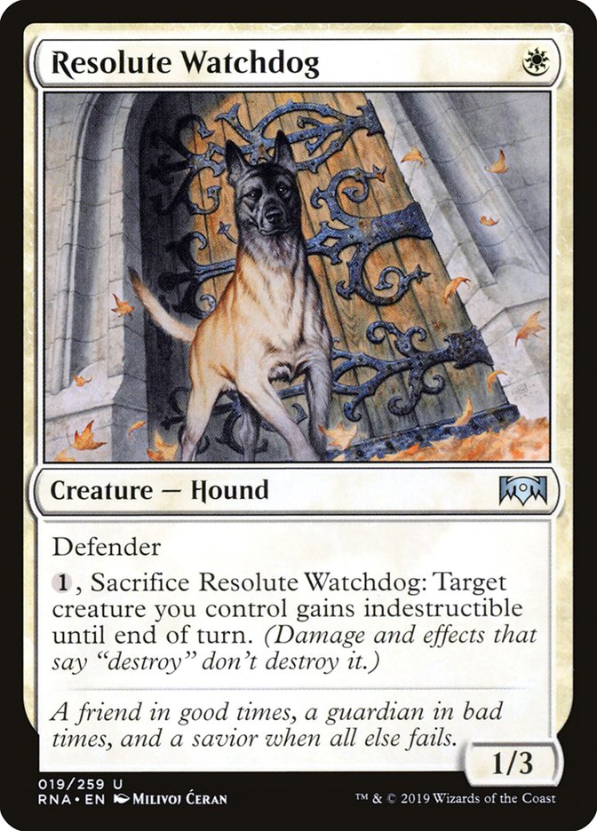 Resolute Watchdog [Ravnica Allegiance] Foil