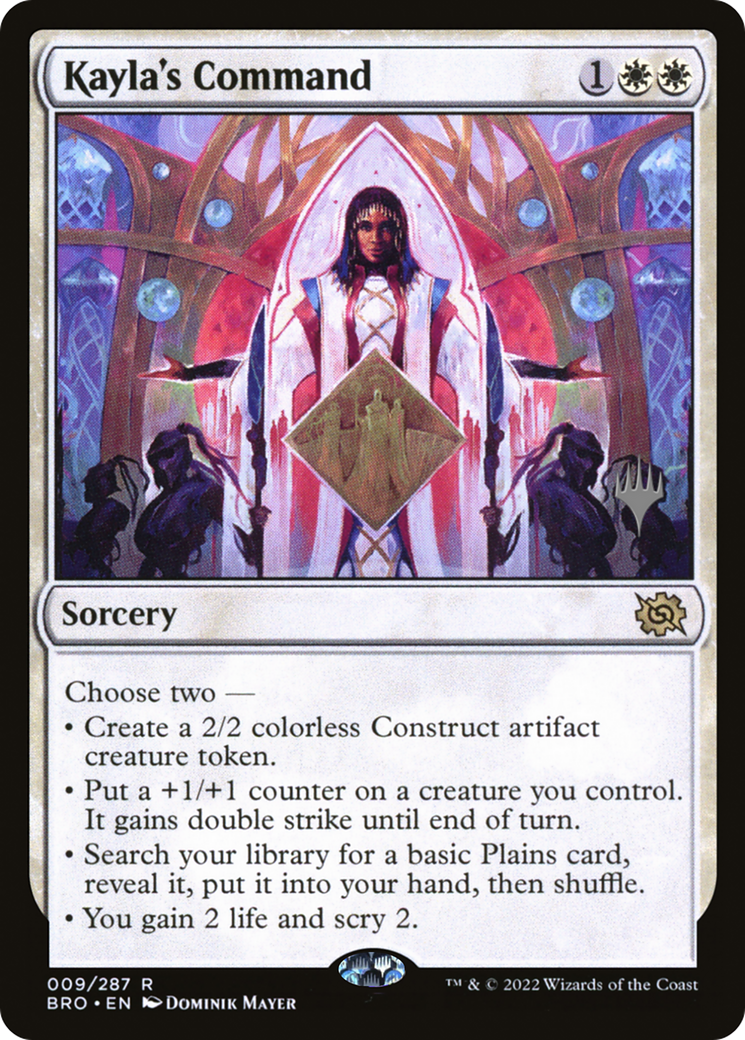 Kayla's Command (Promo Pack) [The Brothers' War Promos]